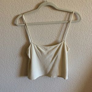 Brandy Melville pastel yellow tank top